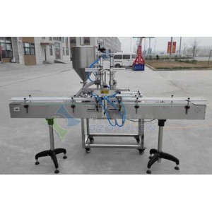 星火風(fēng)味玫瑰醬灌裝機：雙頭灌裝、大顆粒醬料
